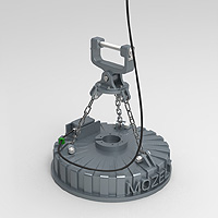 Load Lifting Magnet Single Chain Mozelt